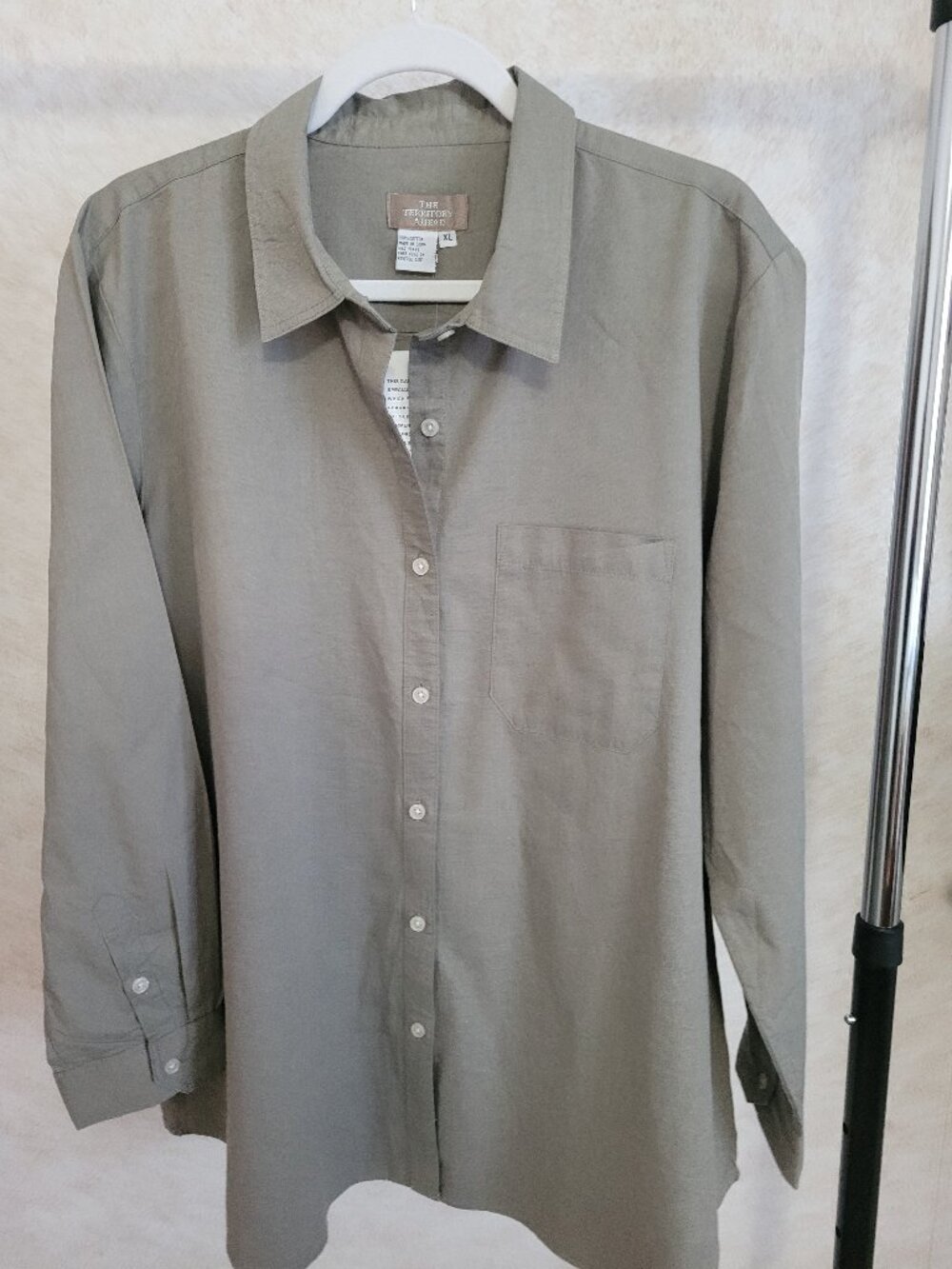 NWT Olive Green Boyfriend Shirt Territory Ahead Womens Size XL